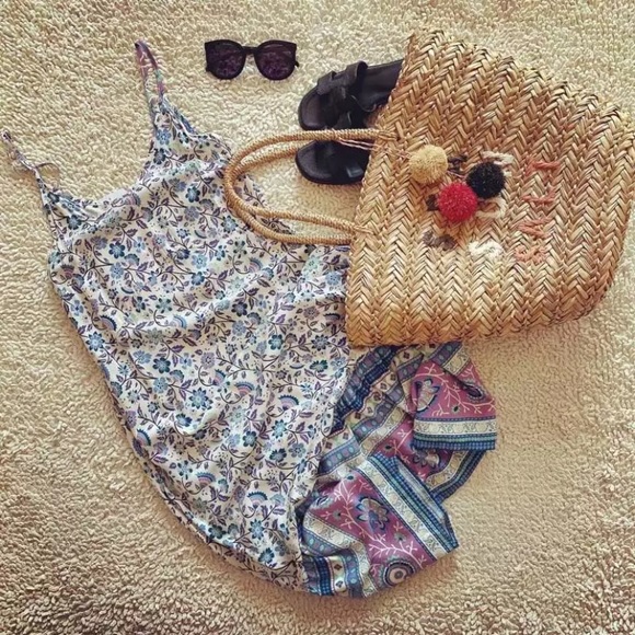 SOLD OUT Gabriella Boho Floral Maxi Tank Summer Dress - Picture 9 of 10